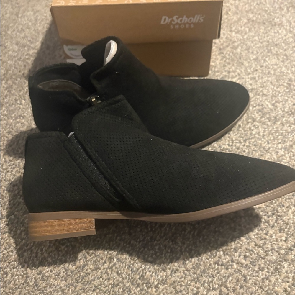 Dr. Scholls Black Ankle Boots